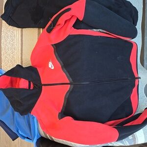 Nike Tech Mens size Large Orange and Black Jacket